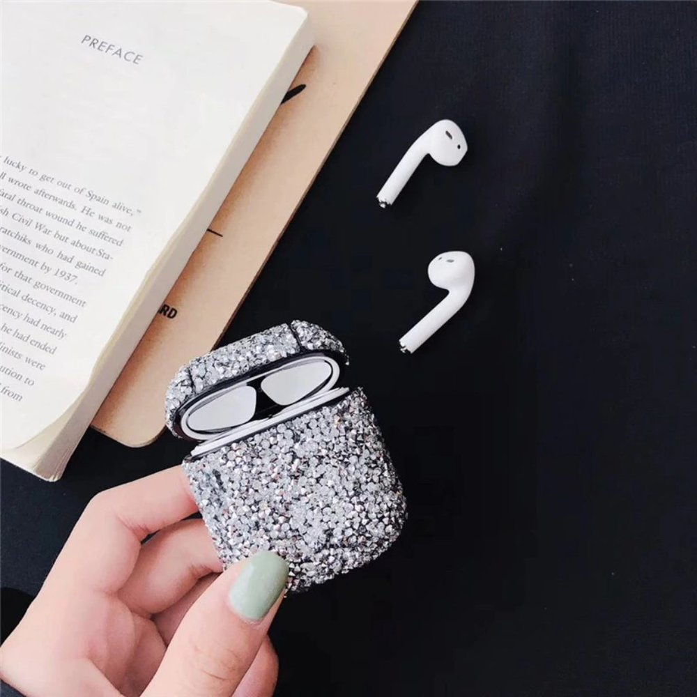 NEW Luxury Bling Hard Apple Airpods 1 2 Pro case - Picture 1 of 2